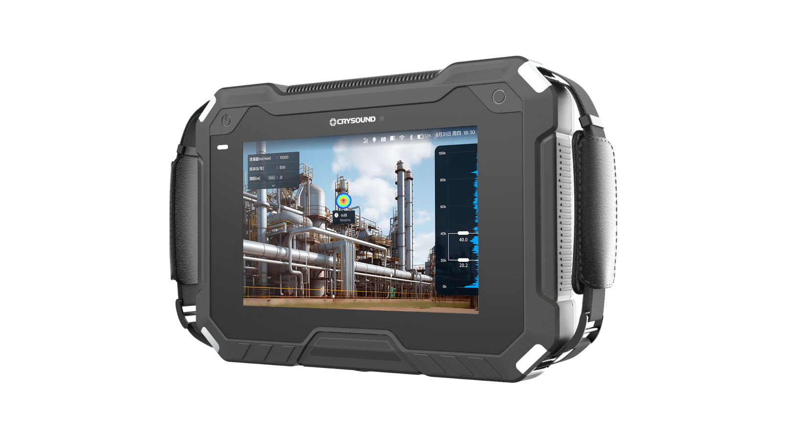 全新设计的软件界面和气体泄漏功能