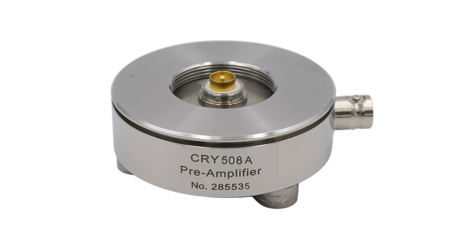 CRY508A 1/2” IEPE传声器前置放大器，BNC接口，底座型