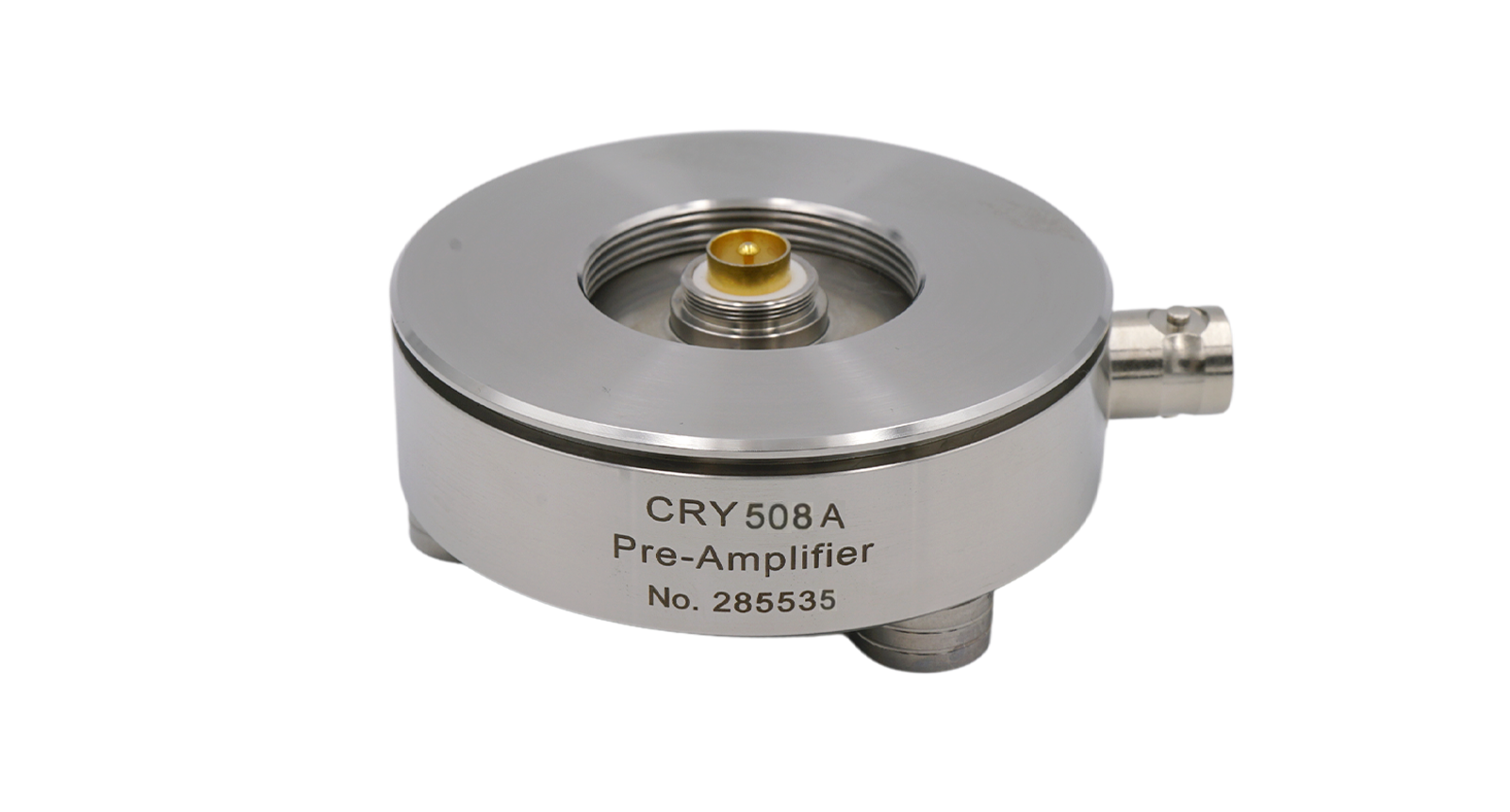 CRY508A 1/2” IEPE传声器前置放大器，BNC接口，底座型