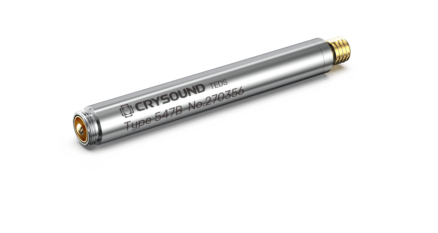 CRY547B 1/4” IEPE传声器前置放大器，10-32UNF接口，TEDS