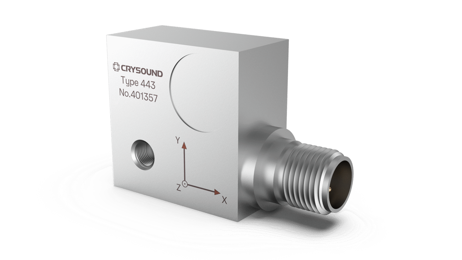 CRY443 IEPE加速度计，3 轴，50mv/g，±100g pk，1Hz ~ 4kHz