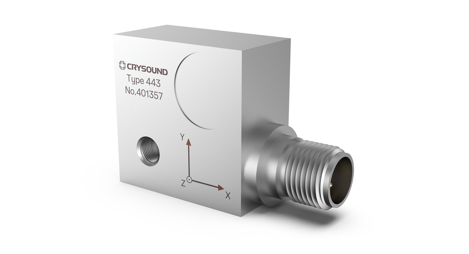 CRY443 IEPE加速度计，3 轴，50mv/g，±100g pk，1Hz ~ 4kHz