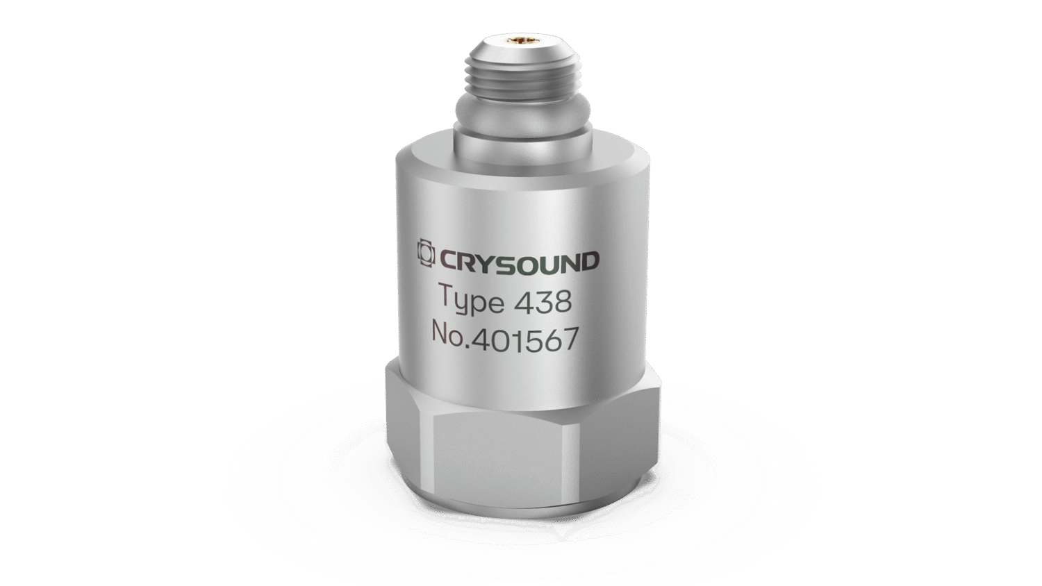 CRY438 IEPE 加速度计，单 轴，10mv/g，±500g pk，1Hz ~ 10kHz