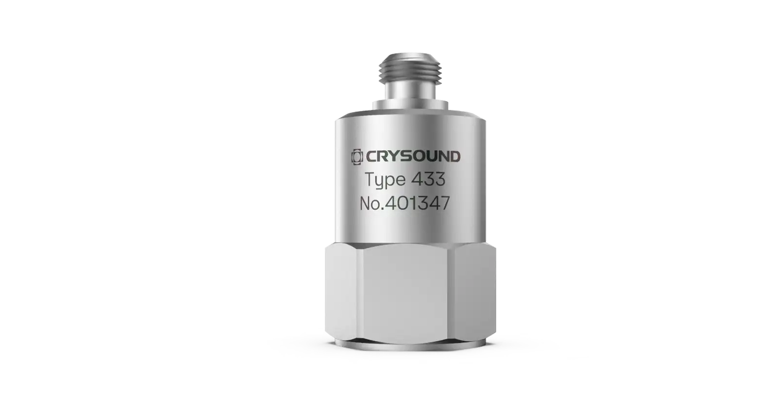 CRY433 加速度计，单轴，100mv/g，±50g pk，0.5Hz ~ 8KHz