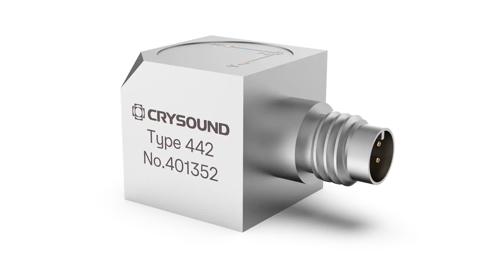 CRY442 IEPE加速度计，3 轴，100mv/g，±50g pk，0.5Hz ~ 5kHz