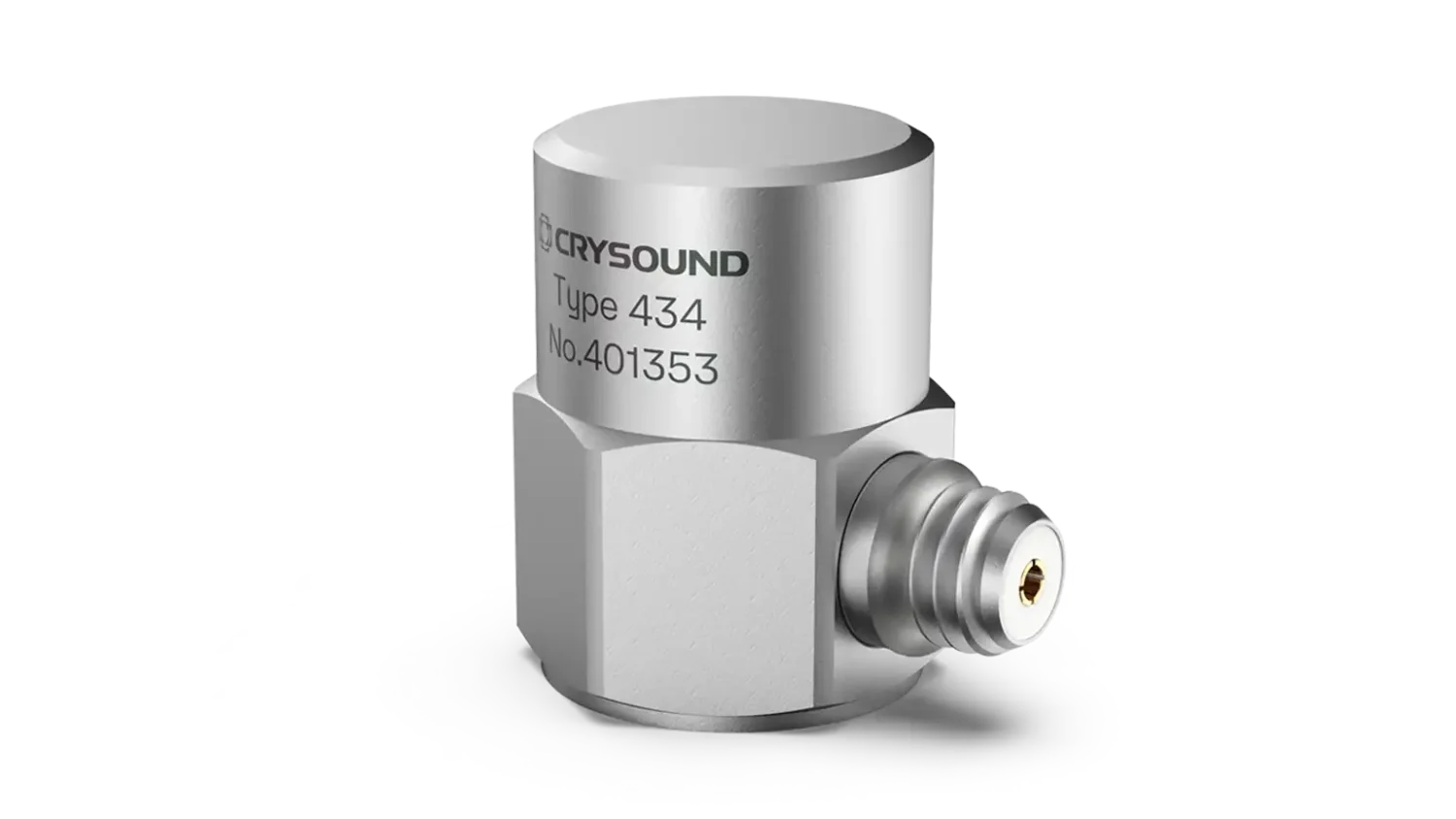 CRY434 IEPE加速度计，单轴，100mv/g，±50g pk，0.5Hz ~ 8kHz
