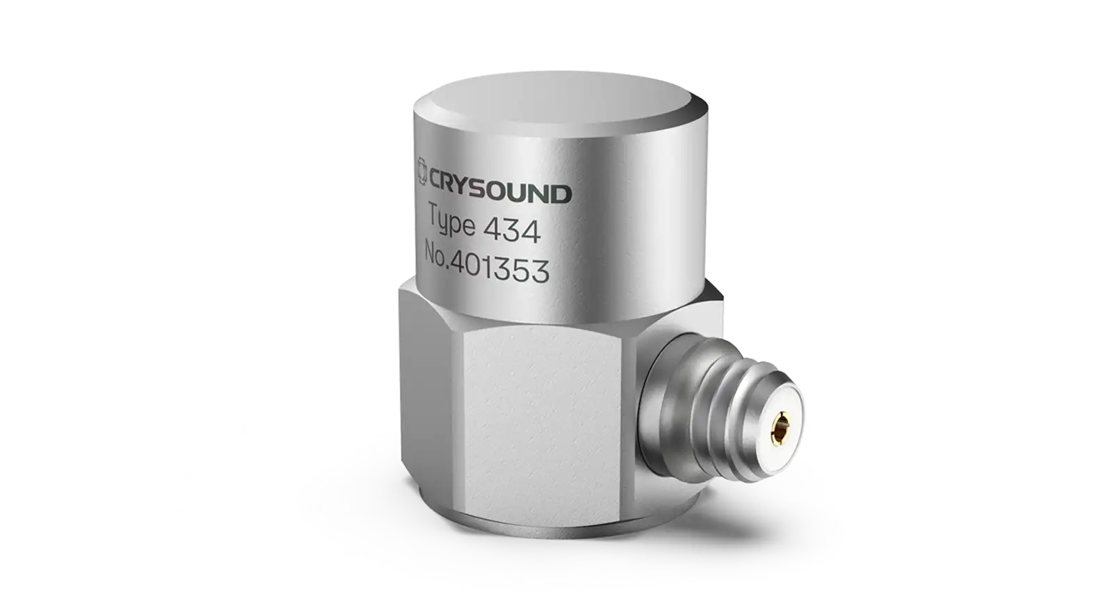 CRY434 IEPE加速度计，单轴，100mv/g，±50g pk，0.5Hz ~ 8kHz