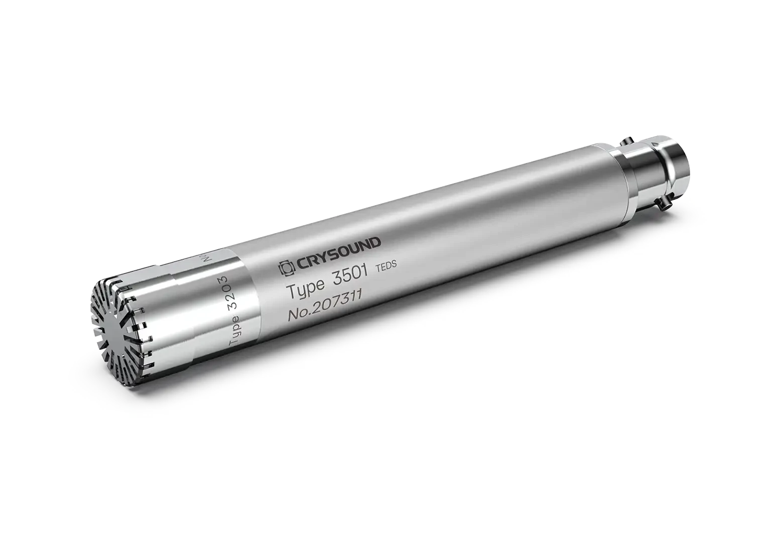 CRY3203-S01 1/2 英寸自由场传声器套装，灵敏度 50 mV/Pa，高达20kHz，IEPE 输出。