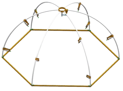 快捷拆装的标准半球型测试支架