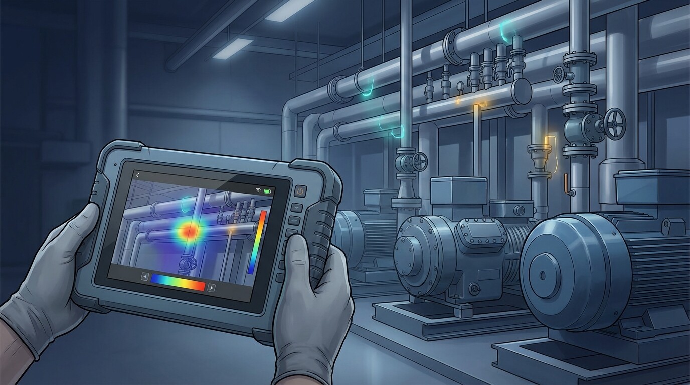 压缩空气泄漏造成工厂能耗与运行成本损失的封面图