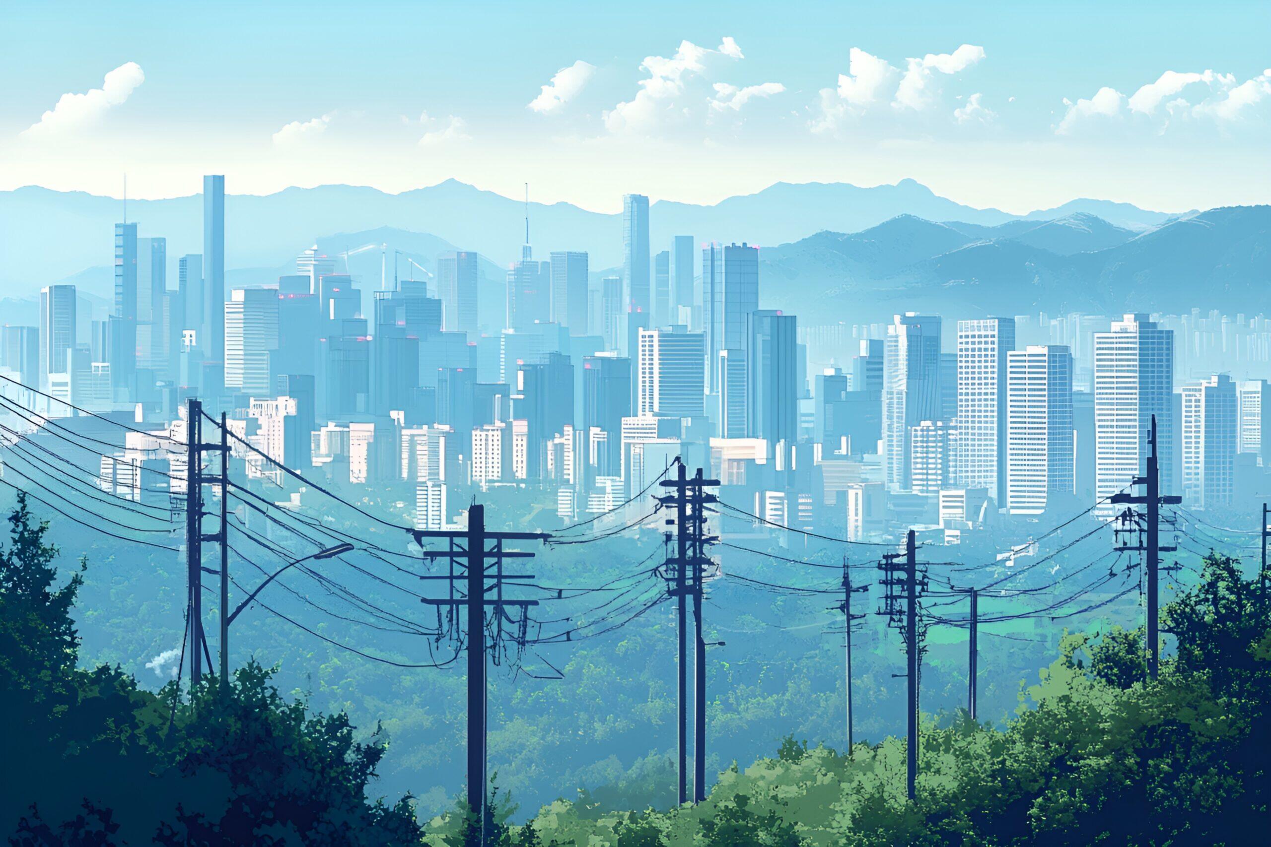 配网局放与热故障巡检方案封面图，城市配电线路场景