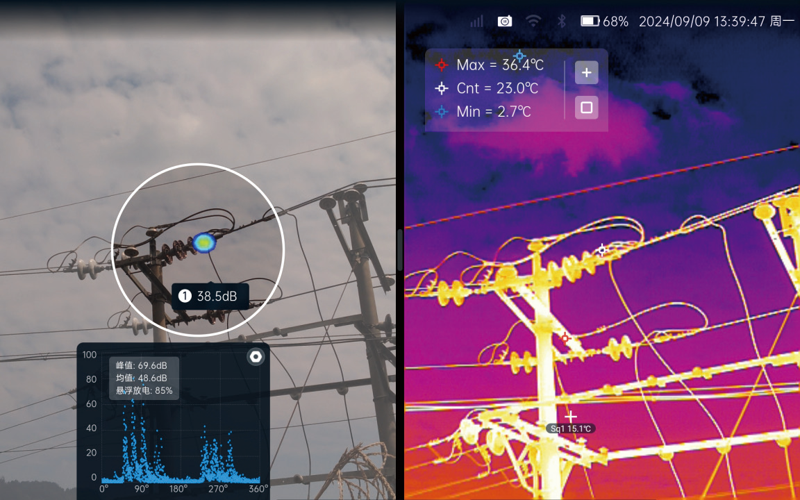 悬式绝缘子局部放电检测案例图